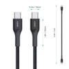 cb-akc3-8_500x_1_1.jpg Aukey CB-AKC3 USB C to C 1.2m Kevlar Cable
