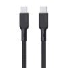 cb-kcc101_black_3__1.jpg Aukey CB-KCC101 Circlet Blink Aramid Fiber USB C to C Cable -1m