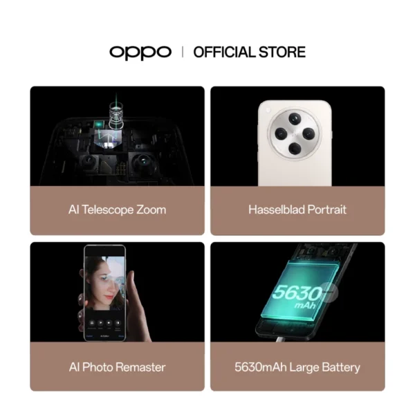 OPPO Find X8 Smartphone | 16+512 | MTK 9400 | Hasselblad Portrait | Al Telescope Zoom | Lightning Snap