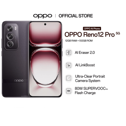 oppo-reno-12pro.png OPPO Reno12 Pro 5G | 12GB RAM + 512GB ROM | AI Eraser 2.0 | AI LinkBoost | Ultra- Clear Portrait Camera