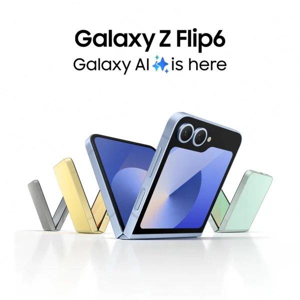 SAMSUNG Galaxy Z Flip6, AI Smartphone, Android, 12GB RAM, New 50MP Camera, FlexCam, Long Battery Life, IP48
